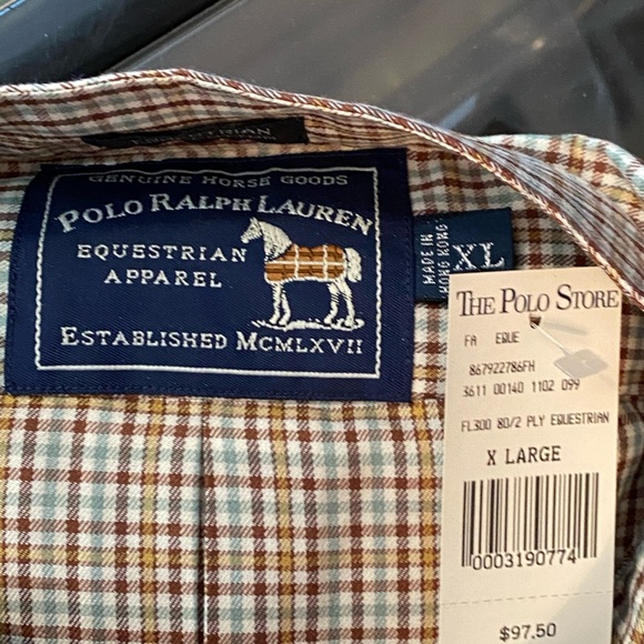 NWT POLO RALPH LAUREN EQUESTRIAN 💯 COTTON - Picture 4 of 5